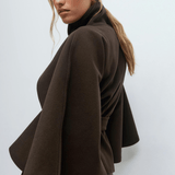 Lusana | Elegantne mantel vööga