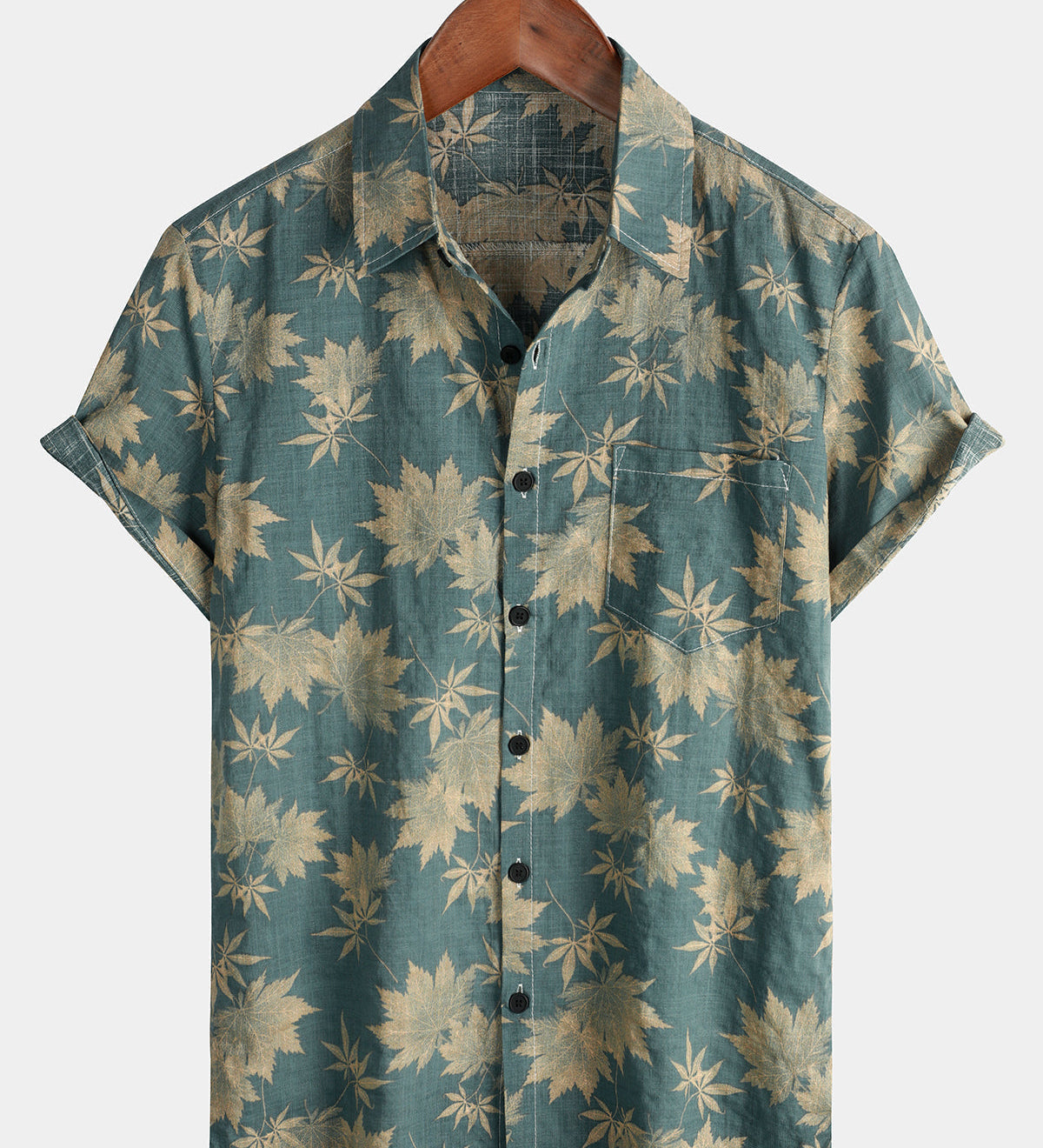 Puuvillane Hawaii Särk Lühikeste Varrukatega