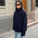 Elīza | Lühike luksuslik mantel kahe nööbiga