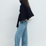 Lusana | Elegantne mantel vööga