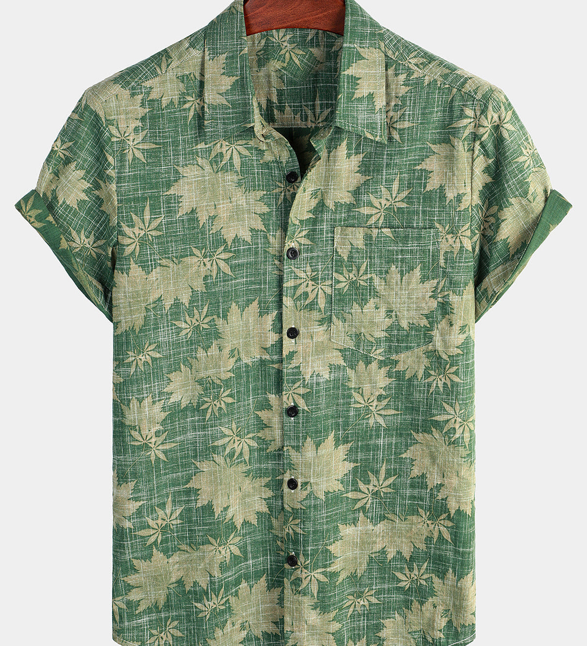 Puuvillane Hawaii Särk Lühikeste Varrukatega