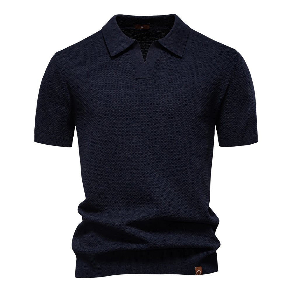 Elegance Polo | Poloshirt avatud krae ja kerge struktuuriga