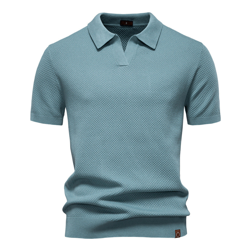 Elegance Polo | Poloshirt avatud krae ja kerge struktuuriga