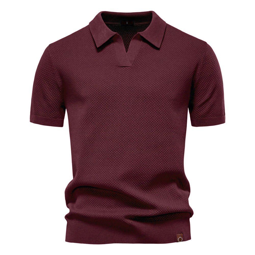 Elegance Polo | Poloshirt avatud krae ja kerge struktuuriga