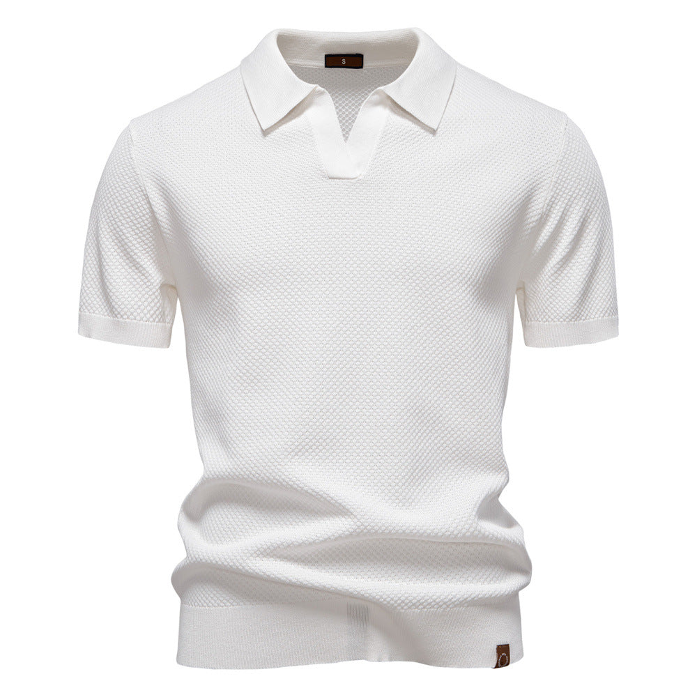 Elegance Polo | Poloshirt avatud krae ja kerge struktuuriga