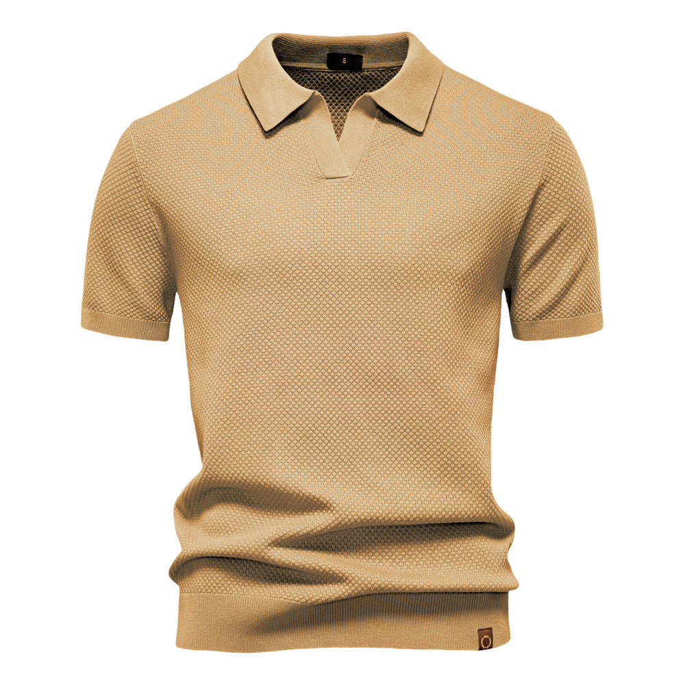 Elegance Polo | Poloshirt avatud krae ja kerge struktuuriga
