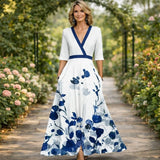 Mila | Pehme V-kaelusega Maxi-kleit