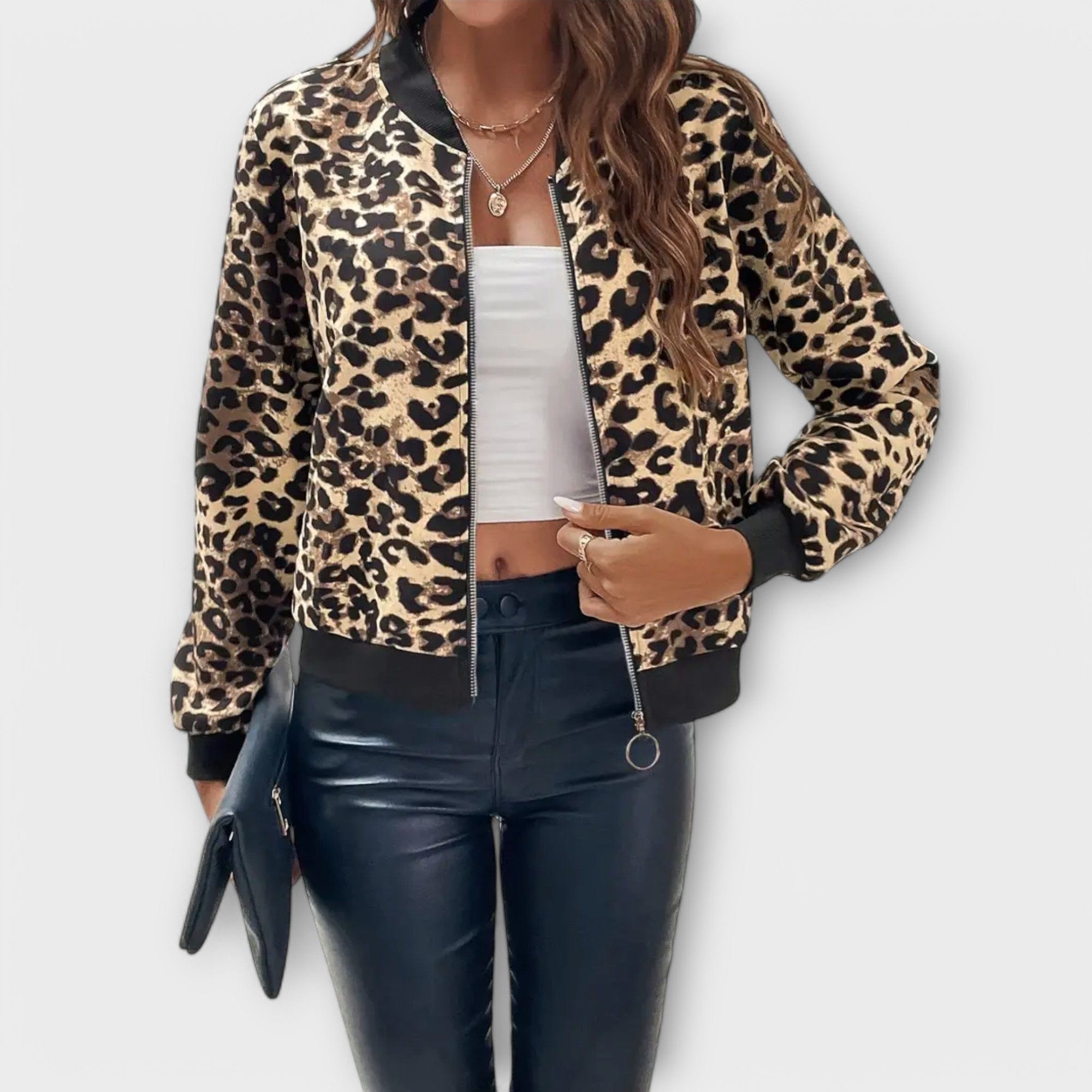 Raquel | Elegants leopardimustriga mantel