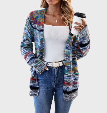 Maarika | Mitmevärviline kootud vest