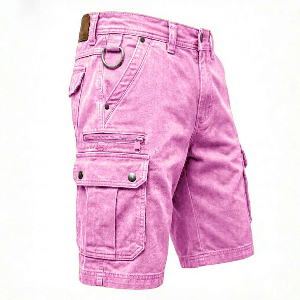 Pieter | Funktsionaalsed Denim Cargo Lühikesed Püksid
