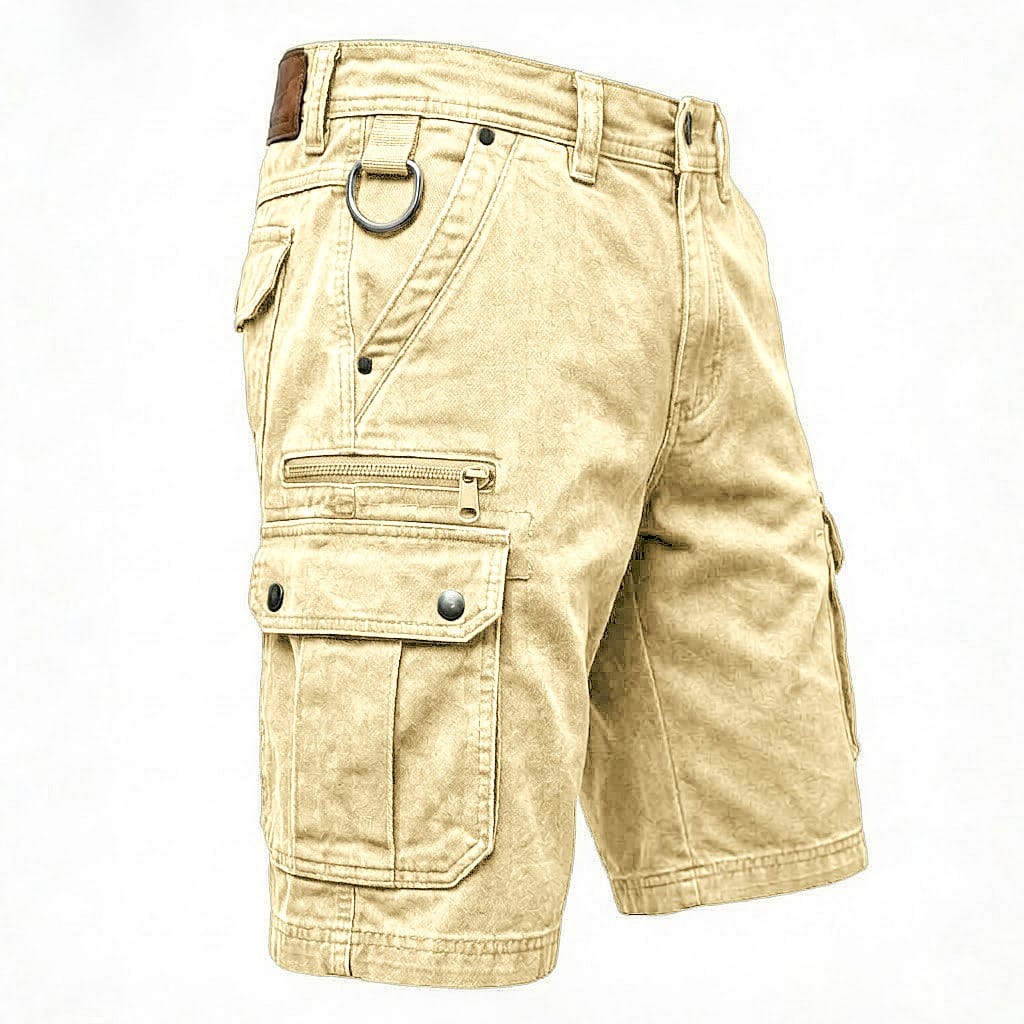 Pieter | Funktsionaalsed Denim Cargo Lühikesed Püksid